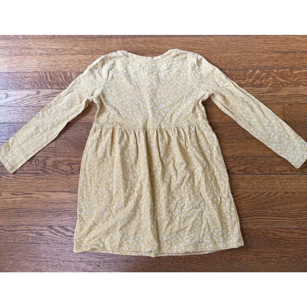Gap Girls' Yellow Floral Dress Size 6-7